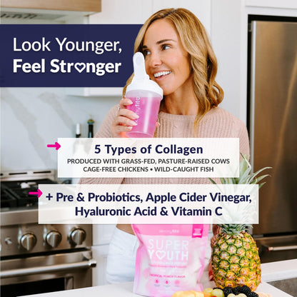 SkinnyFit Super Youth Collagen for Women - Tropical Punch, 28 Servings