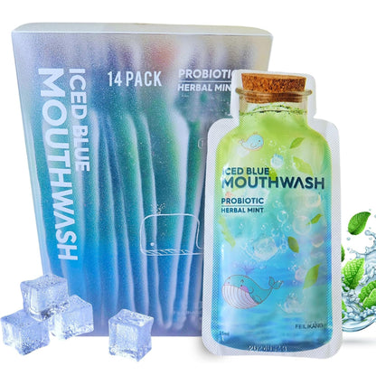 Skywin Travel Size Mouthwash Packets – Mint, 14-Count, TSA-Friendly 15 ml Per Packet