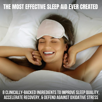 Sleep Aid for Adults - Extra-Strength Melatonin + Ashwagandha | 90 Capsules | HUMBLEROOTS SLEEP