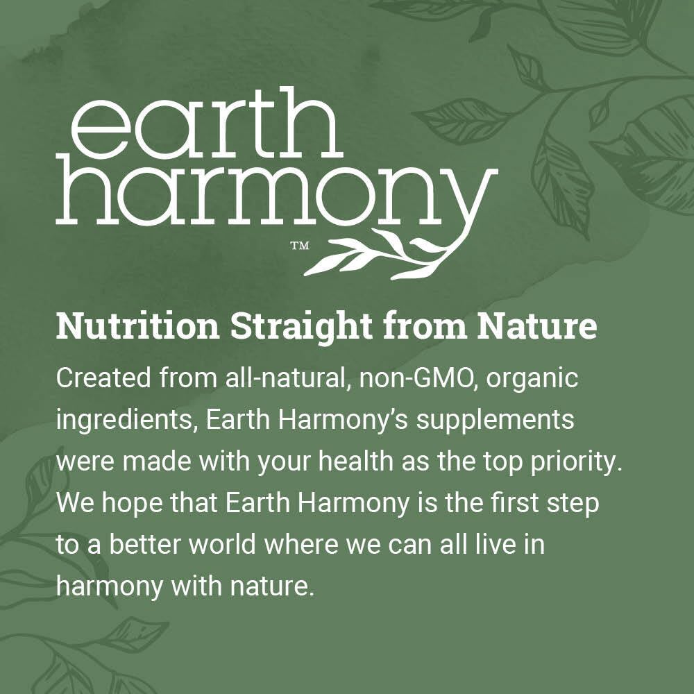 Earth Harmony Naturals Organic Vegan B12 Sublingual Liquid 2500mcg