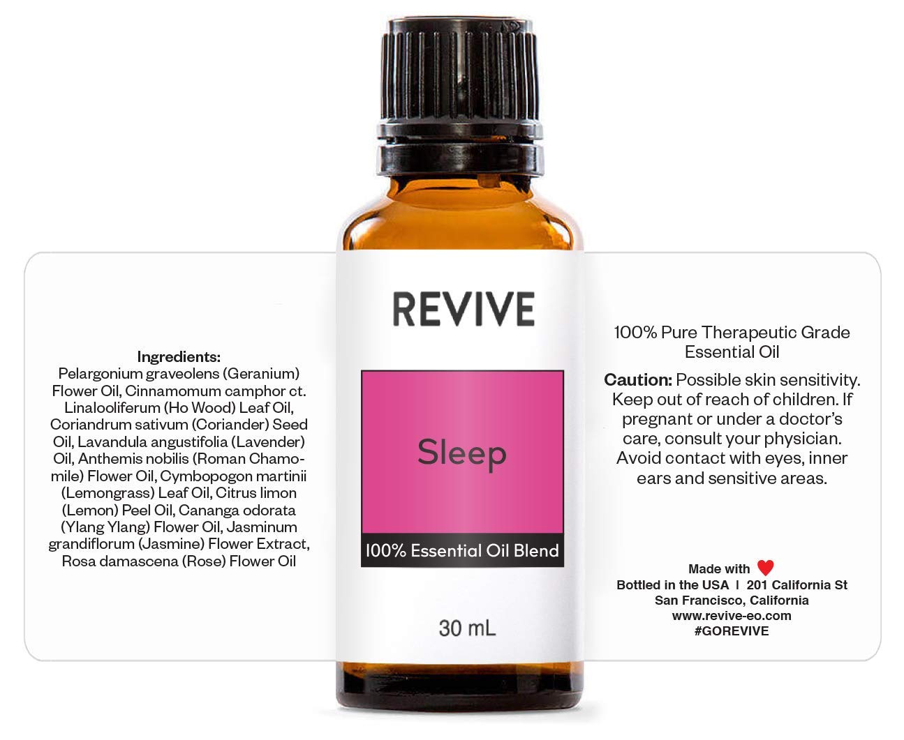 Sleep Essential Oil Blend 30mL by Revive Essential Oils – 100% Pure Therapeutic Grade
