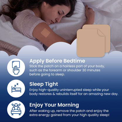 Sleep Patches for Adults - Extra Strength with Melatonin & Valerian (60 Patches)