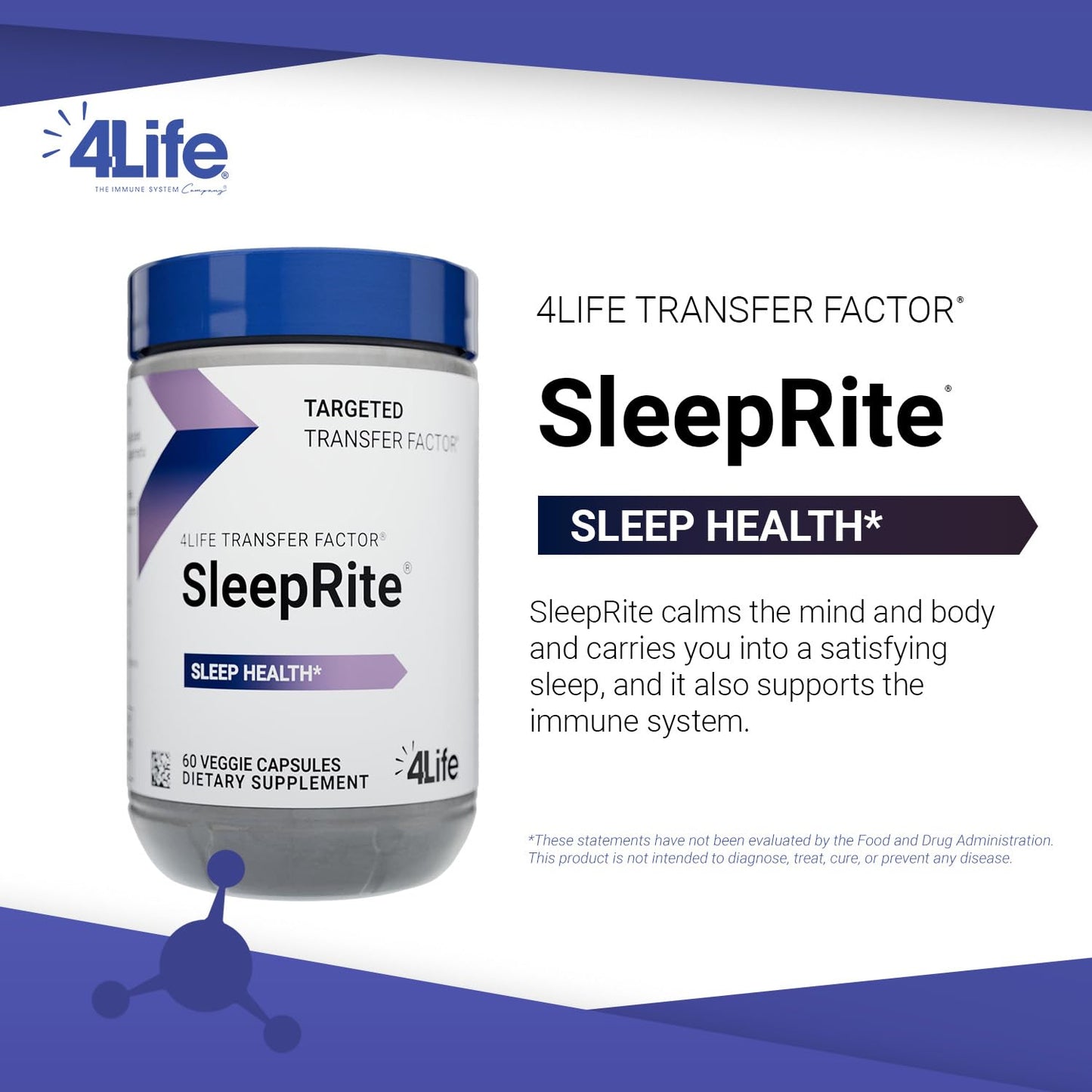 4Life Transfer Factor SleepRite: Immune & Sleep Support with GABA & Melatonin