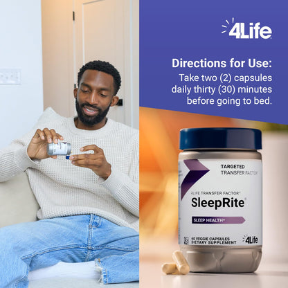 4Life Transfer Factor SleepRite: Immune & Sleep Support with GABA & Melatonin