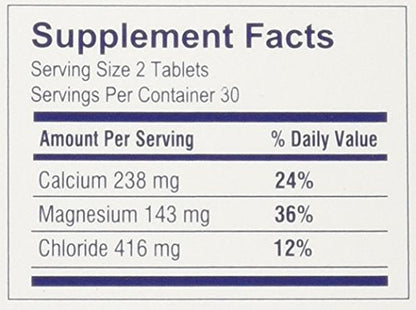 Slow-Mag Magnesium Chloride and Calcium, 60 Tablets Each (Value Pack of 3)