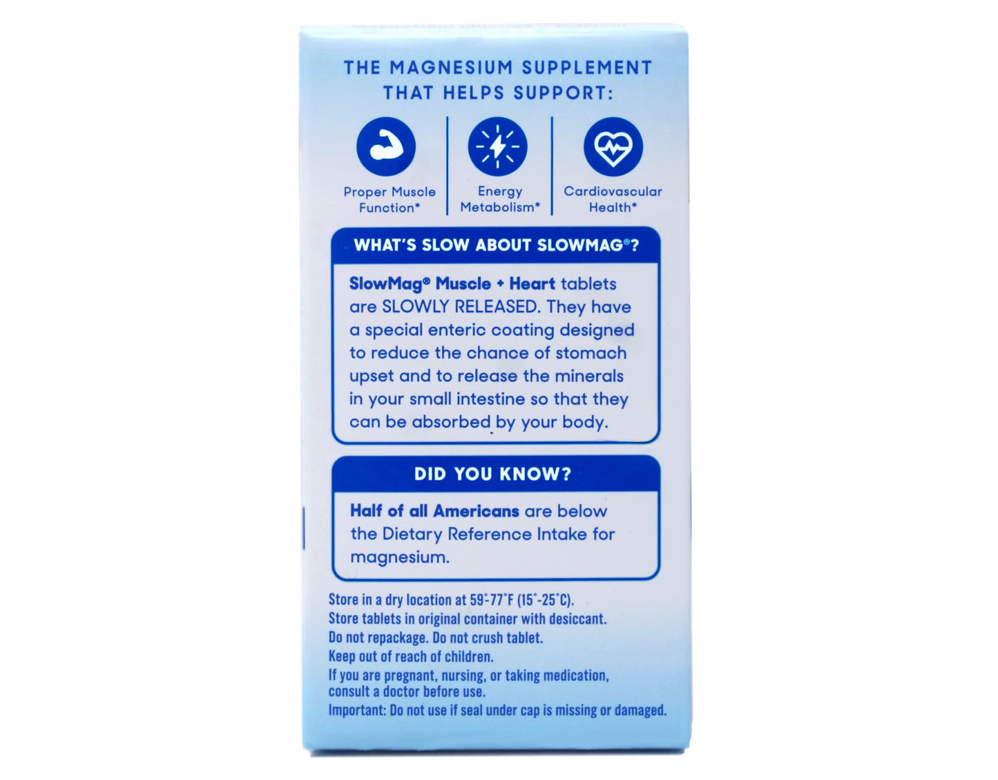 Slow-Mag Magnesium Chloride and Calcium, 60 Tablets Each (Value Pack of 3)