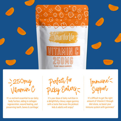 Smart for Life Vitamin C Gummies - Vegan Plant-Based Immune Support (60 Count)