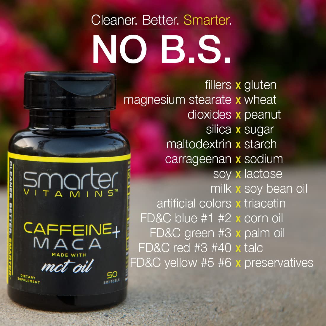 Smarter Energy Pills 3-Pack – 200mg Caffeine, Maca & Coconut MCT, 150 Softgels