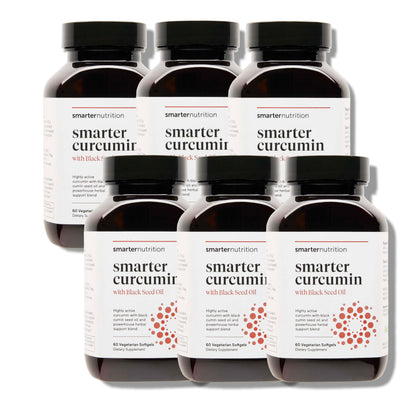 SMARTERNUTRITION Curcumin Softgels – Vegan 400 mg, High Absorption, Black Seed Oil & Ginger, 360 Ct