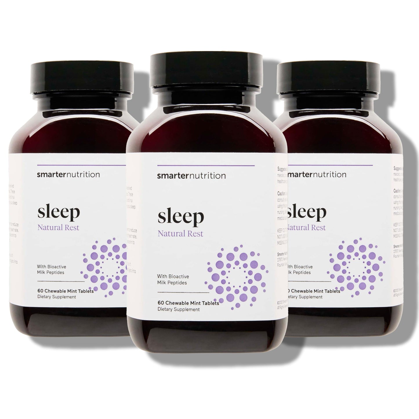 Smarter Sleep Melatonin 4.5mg + Lactium® Dissolvable Tablets – Mint Flavor, Non-GMO, 180 Count (90-Day Supply)