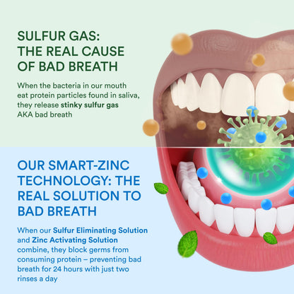 SmartMouth Activated Dry Mouth Mouthwash – 16 oz, 2 Pack, Mint, Alcohol-Free