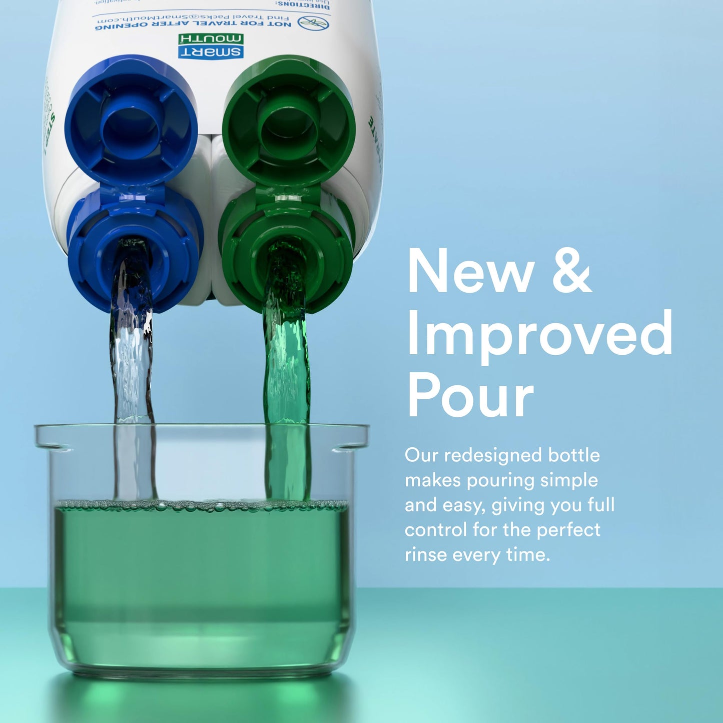 SmartMouth Original Activated Mouthwash – 24-Hour Fresh Breath, Mint, 2-Pack (16 oz)