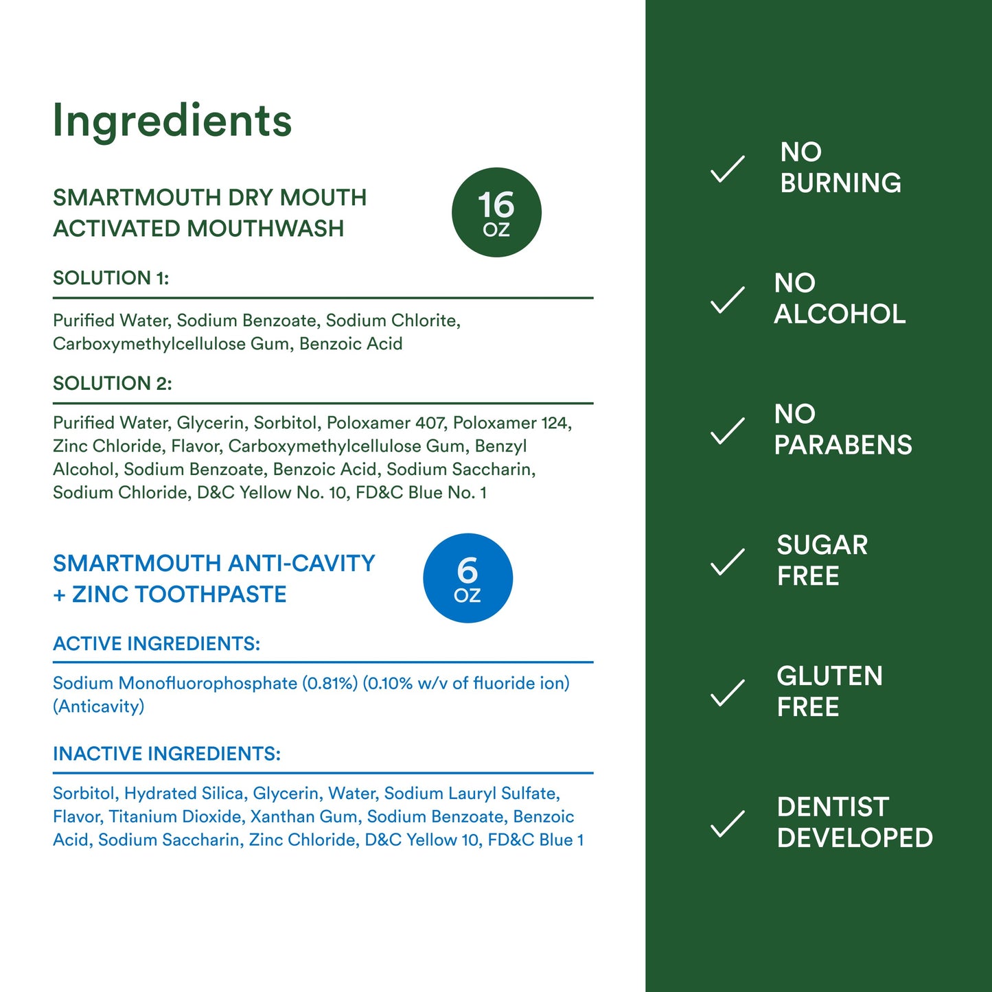 SmartMouth Dry Mouth Care Package: Mouthwash, Mints, Toothpaste
