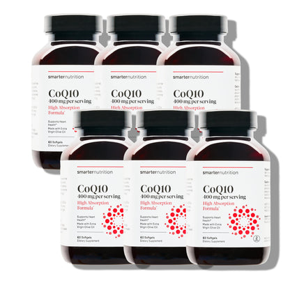 SMARTERNUTRITION CoQ10 400 mg High Absorption with Olive Oil – 360 Softgels