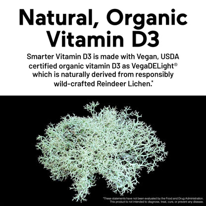 SMARTERNUTRITION Vegan Vitamin D3 5000 IU + Vitamin K2 1100 mcg – Organic Coconut & Olive Oil Softgels (180) 90 Day Supply