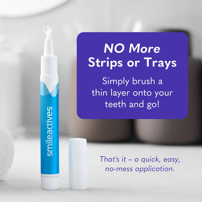 Smileactives Teeth Whitening Kit – Complete At-Home Whitening, Travel Size, 30-Day Kit