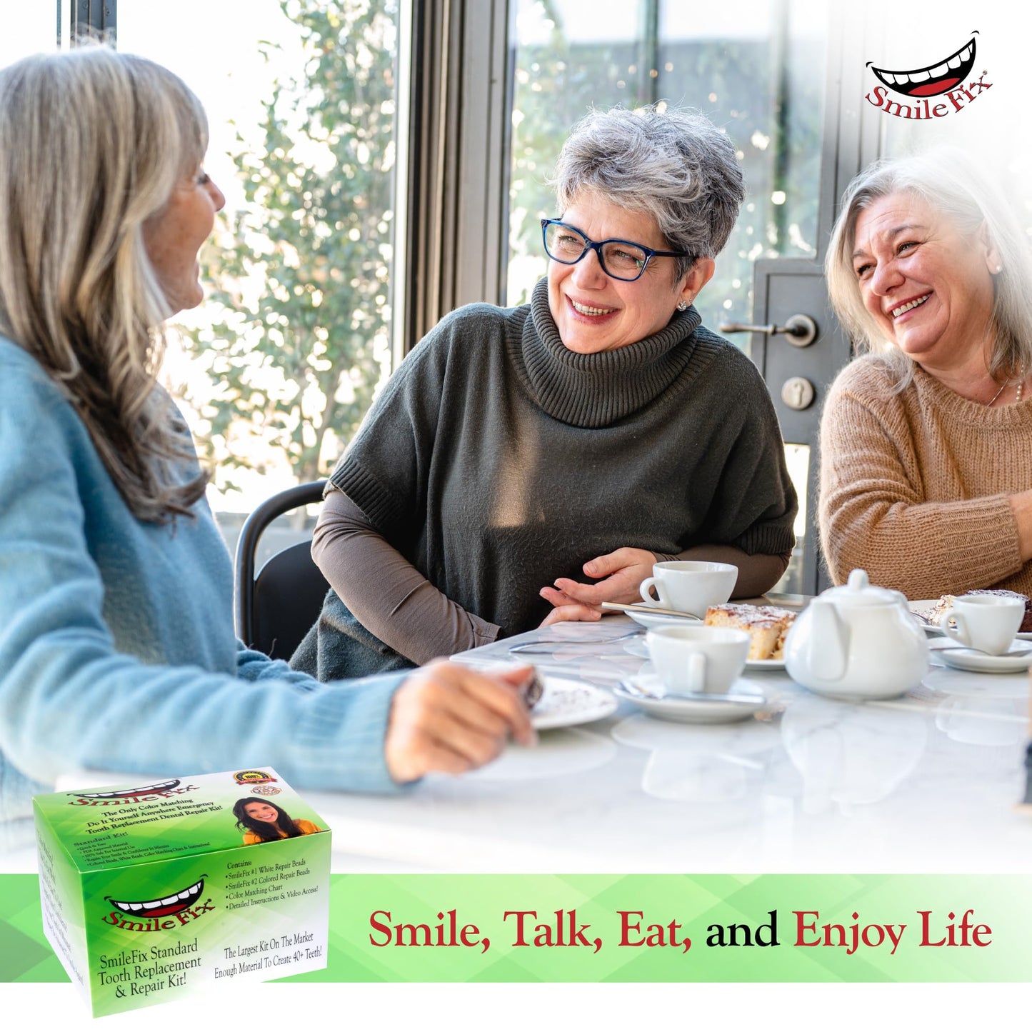 SmileFix Standard Dental Repair Kit – Color Matching Compound for Damaged Teeth