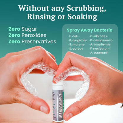 Smilesaver Retainer Cleaner Spray – Invisalign & Aligners (1oz)
