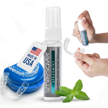Smilesaver Retainer Cleaner Spray – Invisalign & Aligners (1oz)