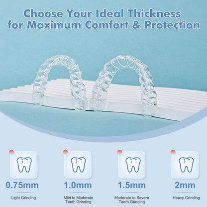 SMILESEEK Clear Night Guard for Teeth Grinding & Clenching – BPA-Free Sleep Guard (Adults & Teens)