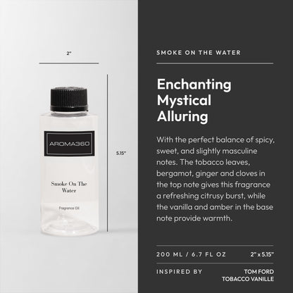 Smoke on The Water 200mL – Aroma360 Fragrance Oil for Diffusers