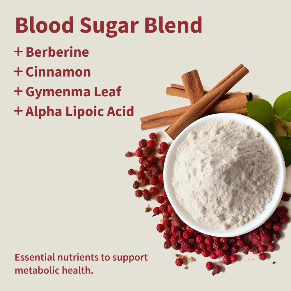 Snap Supplements Blood Sugar Blend - 180 Count | Balanced Energy Support