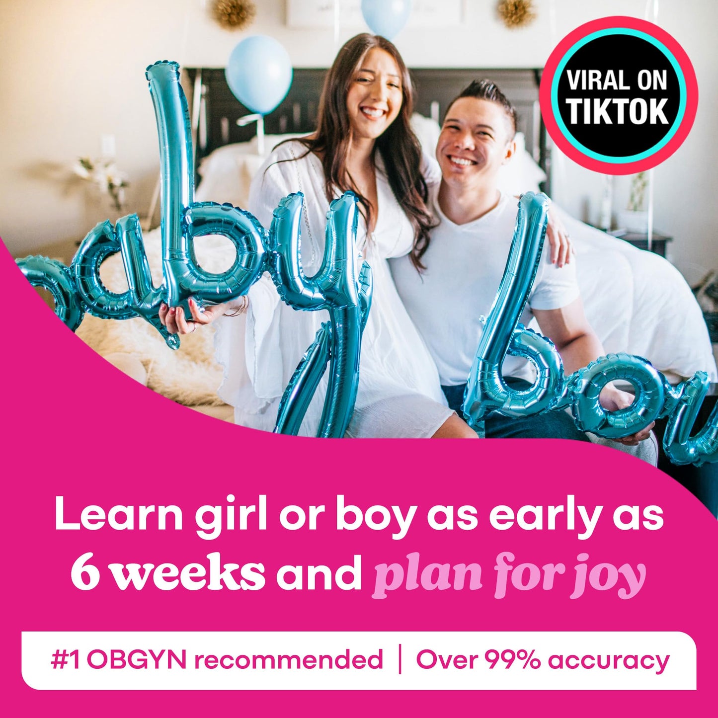 SneakPeek Early Gender Test – At-Home Kit, 6 Weeks, 99%+ Accuracy (Lab Fee Included)
