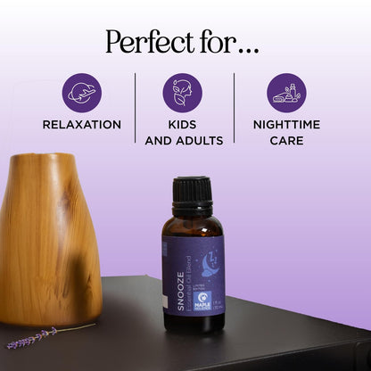 Sleep Essential Oil Diffuser Blend – Snooze with Lavender, Chamomile & Cedarwood