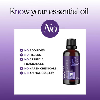 Sleep Essential Oil Diffuser Blend – Snooze with Lavender, Chamomile & Cedarwood