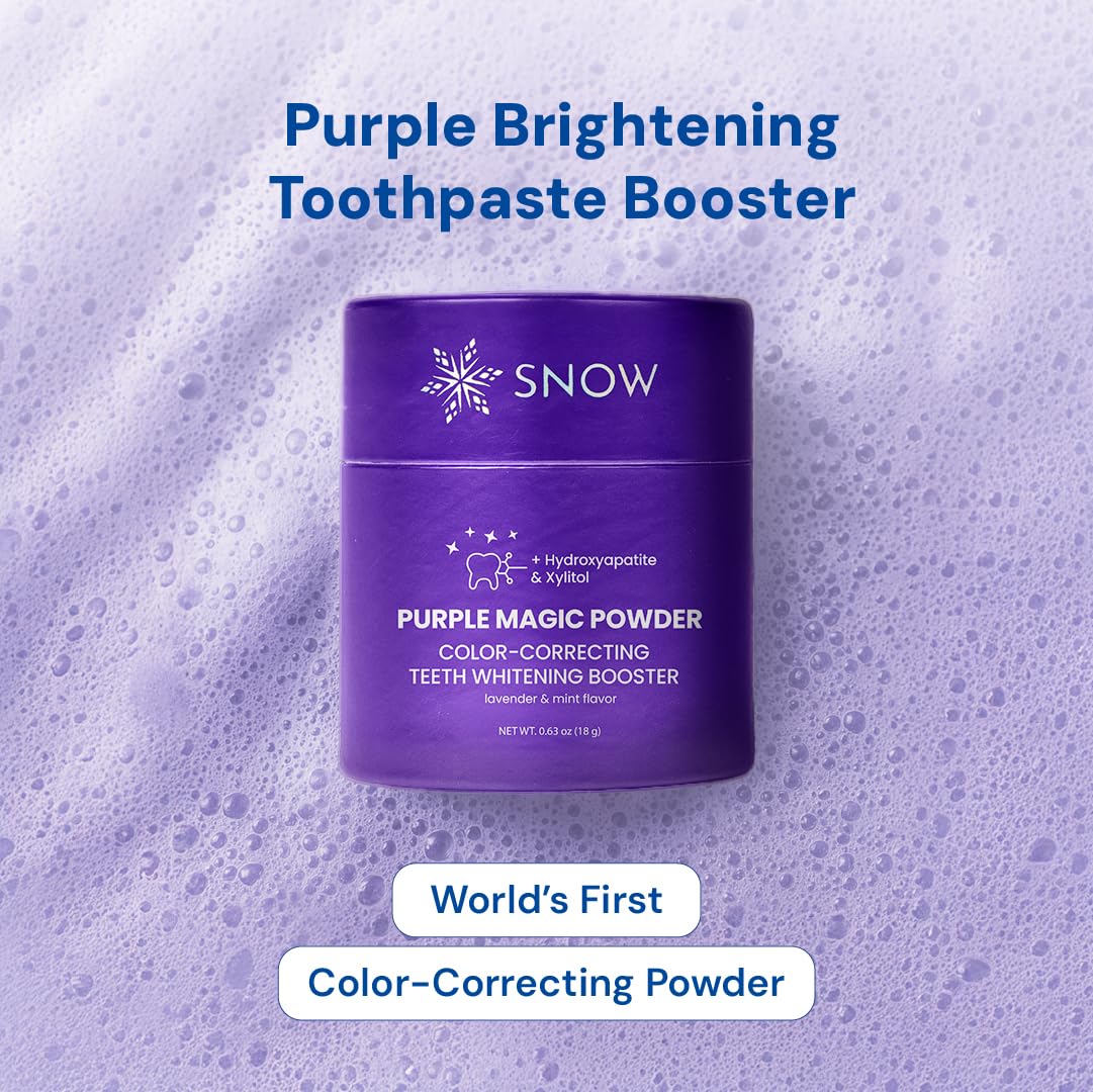 SNOW Purple Magic Powder – Purple Teeth Whitening with Hydroxyapatite (18g)