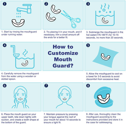 Anti Grinding Guard – Mouth Guard for Grinding Teeth at Night (12 Cleaning Tablets)