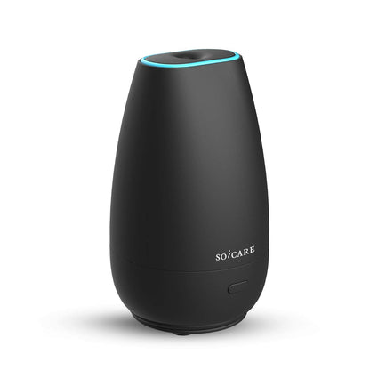 SOICARE Car Diffuser for Essential Oils – Portable USB Car Humidifier & Aromatherapy (Elegant Black)