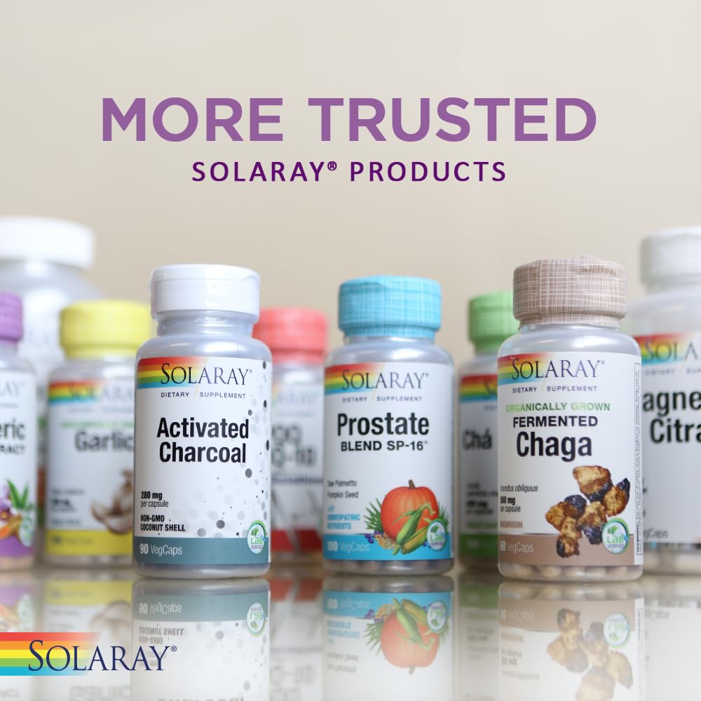 SOLARAY Berberine & Curcumin – 60 Servings, Vegan & Gluten Free