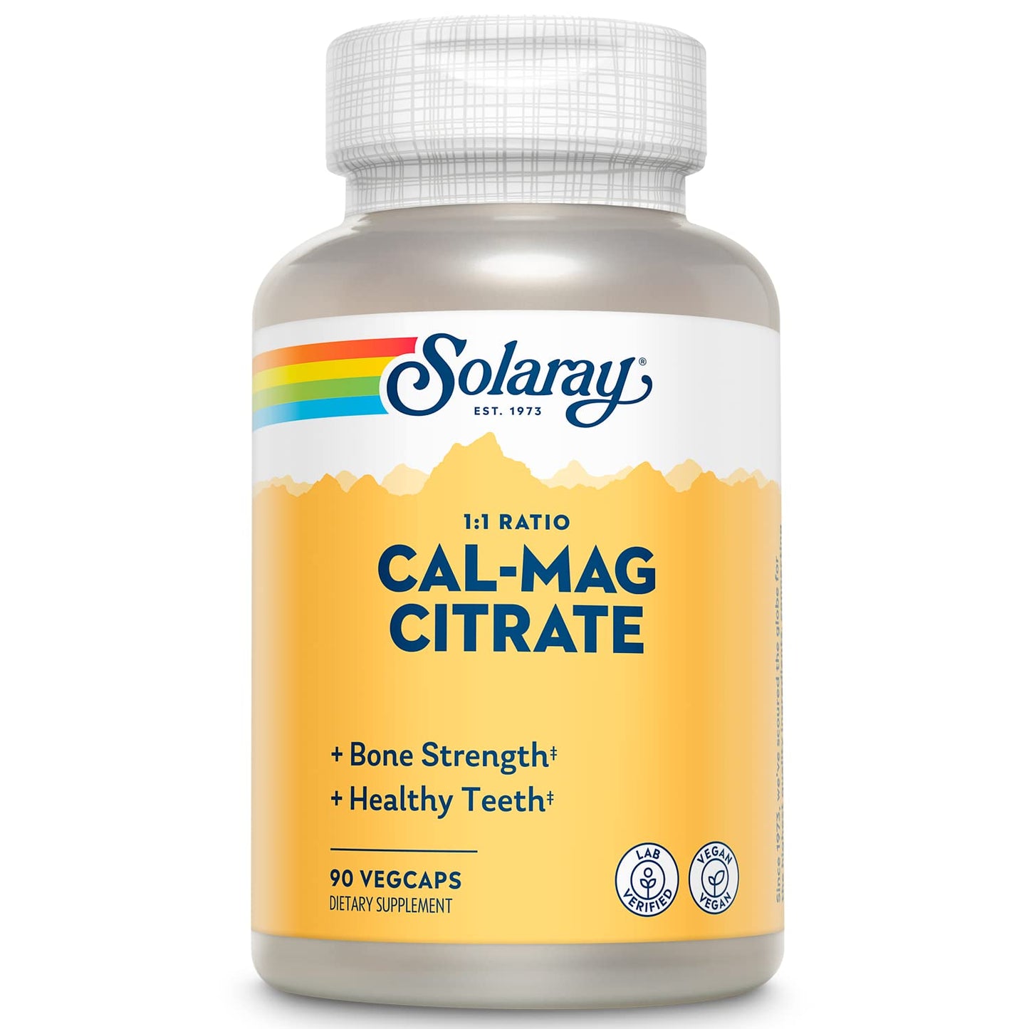 Solaray Calcium Magnesium Citrate 1000mg 1:1 – Cal-Mag Bone & Muscle Support