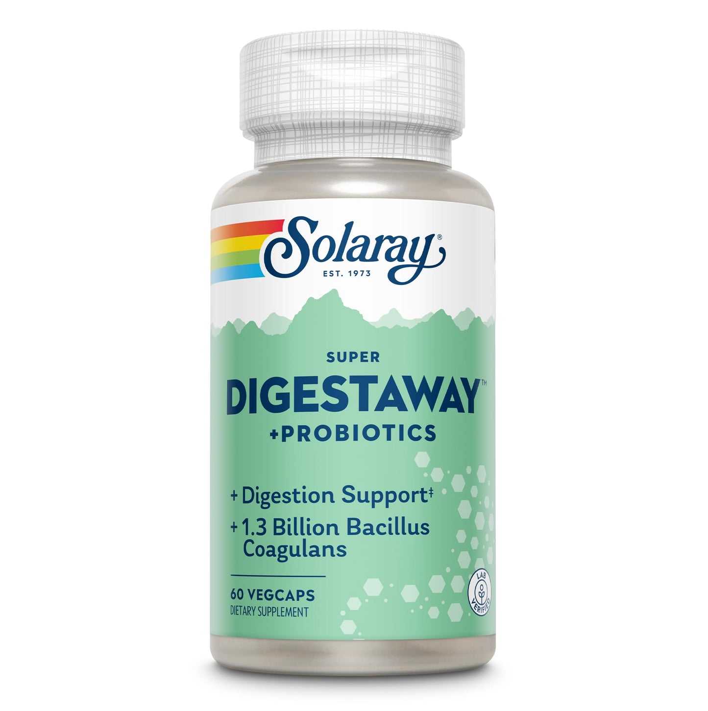 SOLARAY Super Digestaway Plus Probiotics – Digestive Enzymes & Gut Health