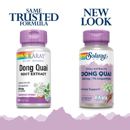 SOLARAY Dong Quai Root Extract - Guaranteed Potency, Veg Cap 60ct