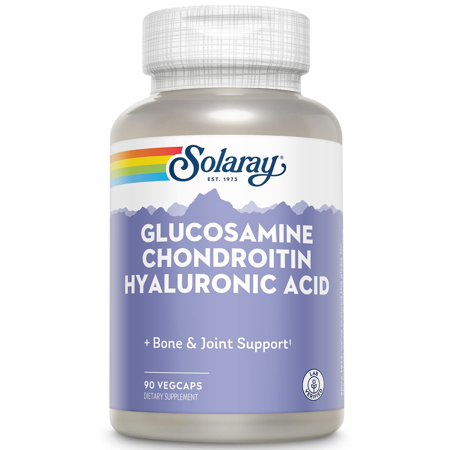 SOLARAY Glucosamine Chondroitin Hyaluronic Acid 1500/1000/20mg – 90 Capsules