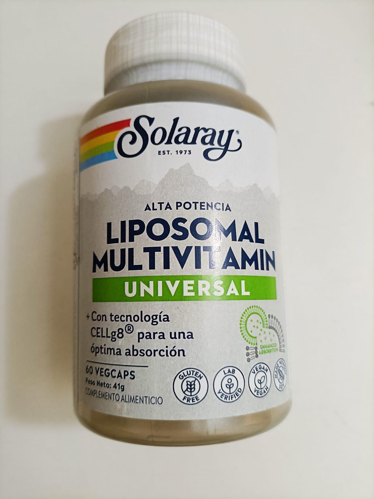 SOLARAY Liposomal Multivitamin for Men & Women – High Potency, Enhanced Absorption, 60 VegCaps