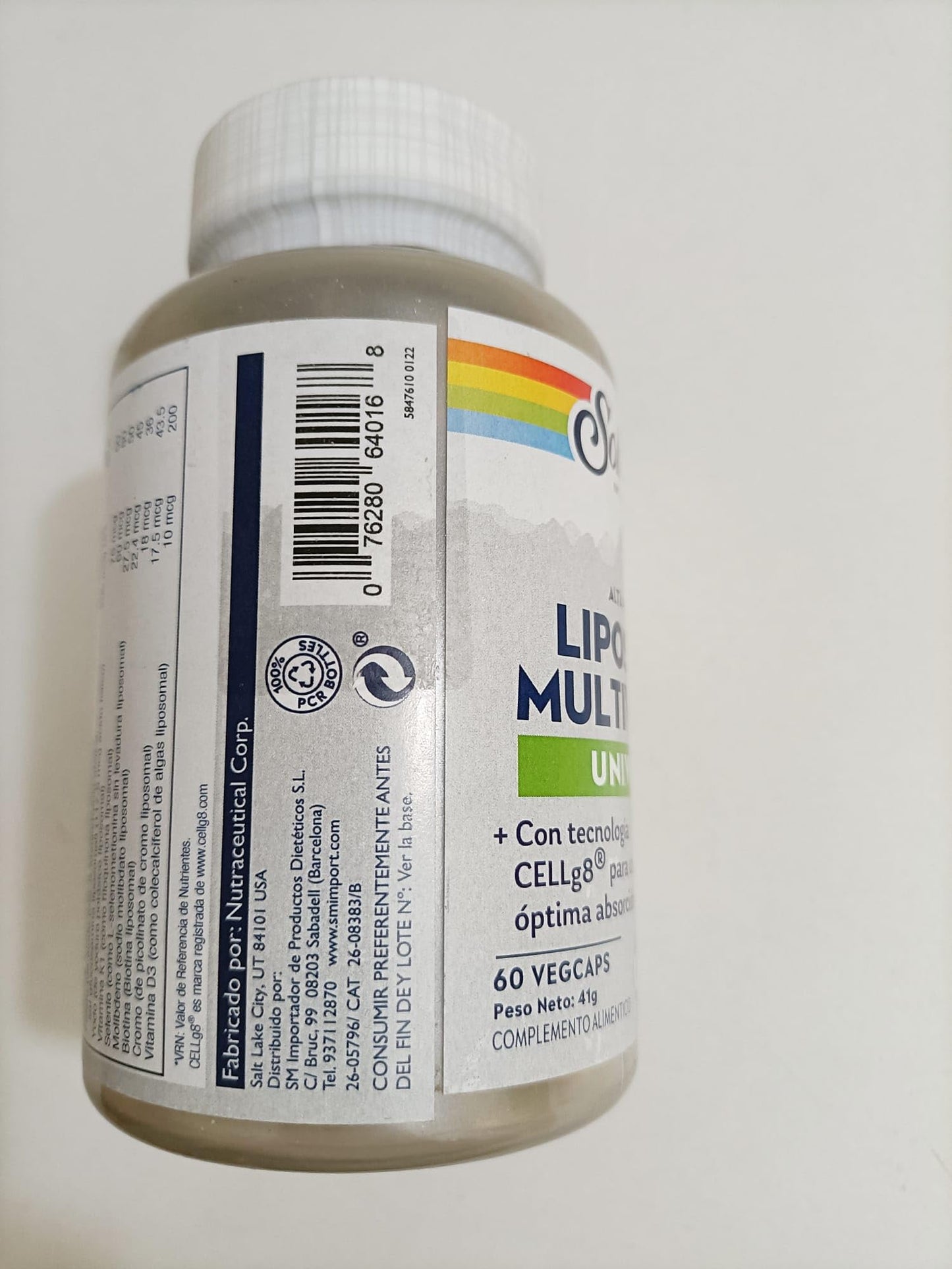 SOLARAY Liposomal Multivitamin for Men & Women – High Potency, Enhanced Absorption, 60 VegCaps