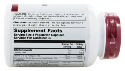 Solaray Pygeum & Saw Palmetto — 120 Vegetarian Capsules | Prostate Wellness Support