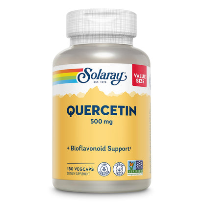 SOLARAY Quercetin 500mg Capsules – Vegan, Non-GMO Antioxidant Support
