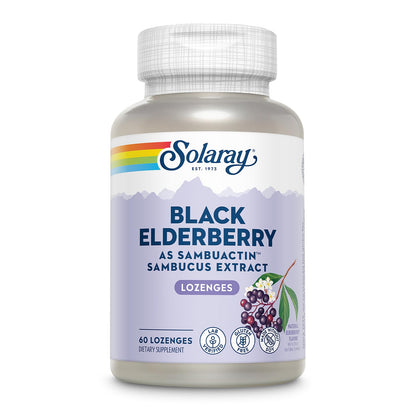 Solaray SambuActin Elderberry Extract - 60 Lozenges