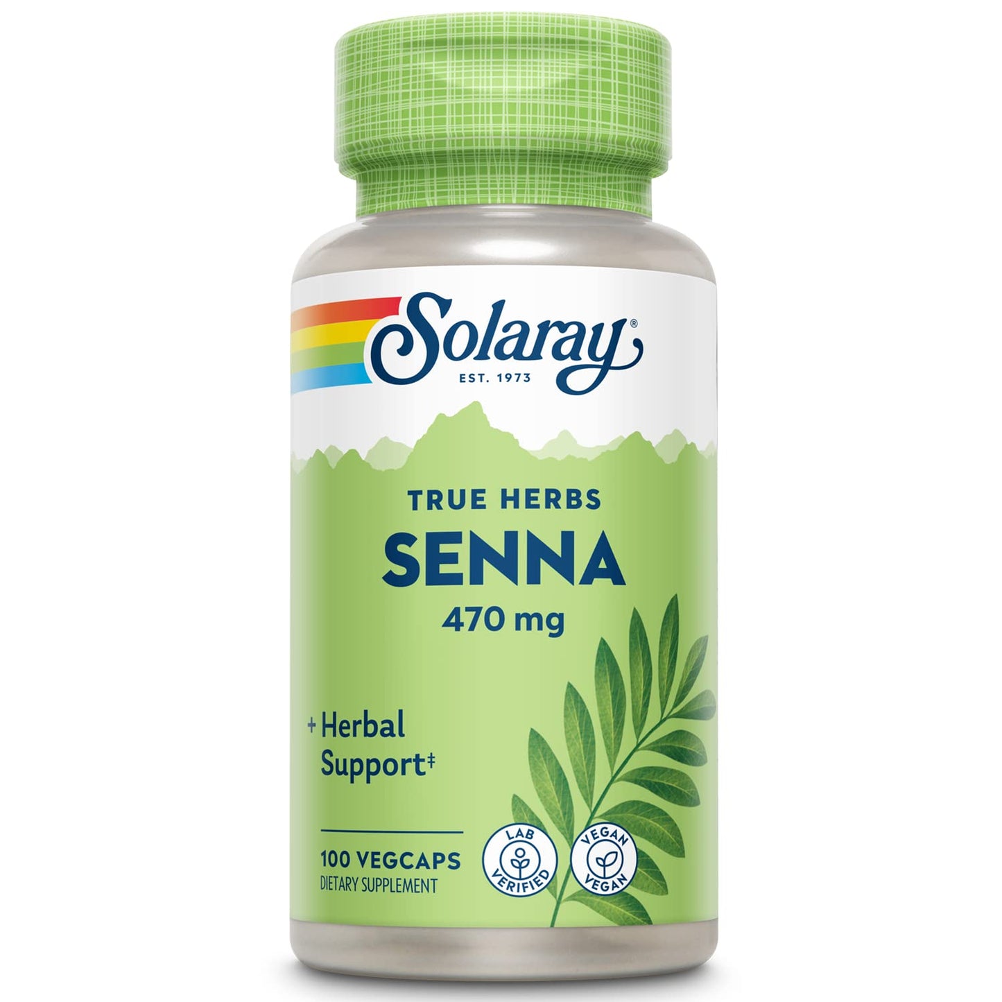 SOLARAY Senna Leaf Veg Cap 470mg | 100 Count