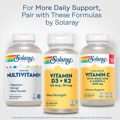 SOLARAY Spectro Multivitamin Iron Free – Calcium, Magnesium & Digestive Enzymes