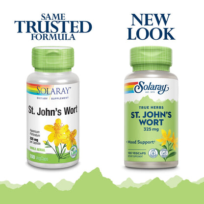 SOLARAY St Johns Wort 325 mg – Mood Support (Vegan, Lab Verified)