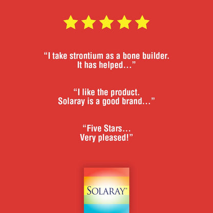 Solaray Strontium Citrate 250 mg | Bones & Teeth Support | VegCaps