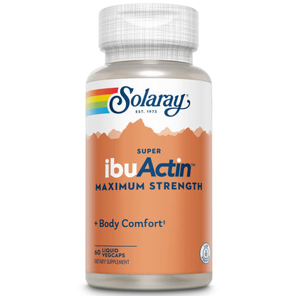 Solaray Super IbuActin 60 Capsules – Maximum Strength Liquid Formula
