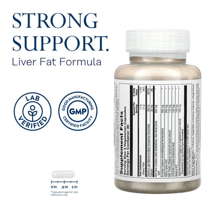 SOLARAY Total Cleanse Liver Fat Formula, Veg Cap (Btl-Plastic) | 90ct