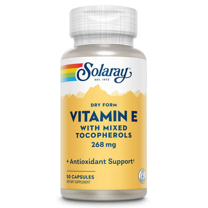 SOLARAY Vitamin E 400 IU Dry Form with Mixed Tocopherols