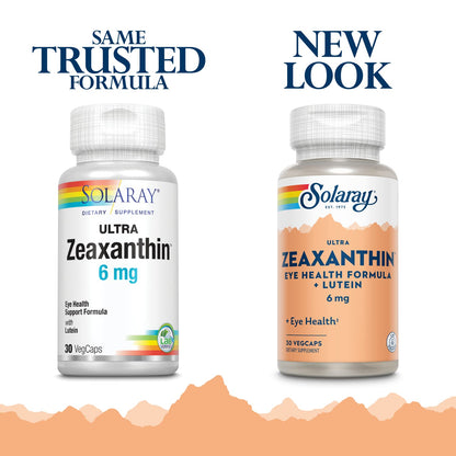 SOLARAY Ultra Zeaxanthin 6 mg – Eye Health & Macular Support | 30ct